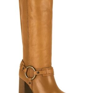 Free People Heidi Tall Harness Boots Toffee NWT
